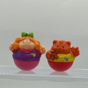 Playskool Weebles Goldilocks Baby Bear Fairy Tail Roly Poly Action Figures